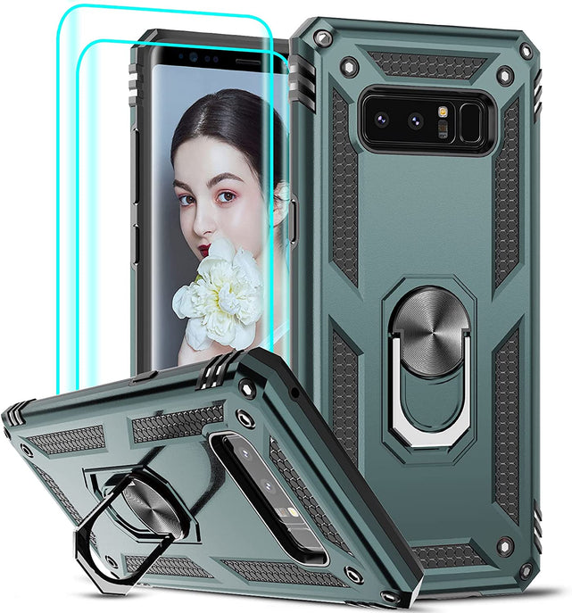 Redpepper Galaxy Note 8 Custodia Nera con Stand 360