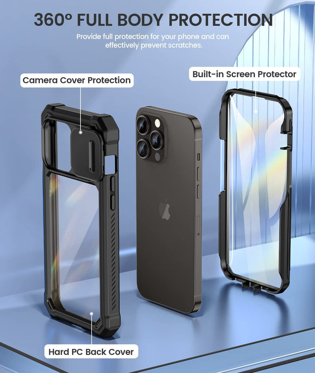 Redpepper Apple Cases cover iPhone 14 Pro corazzata trasparente