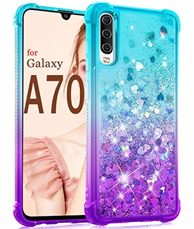 Redpepper Galaxy A70 cover glitter viola rosa TPU