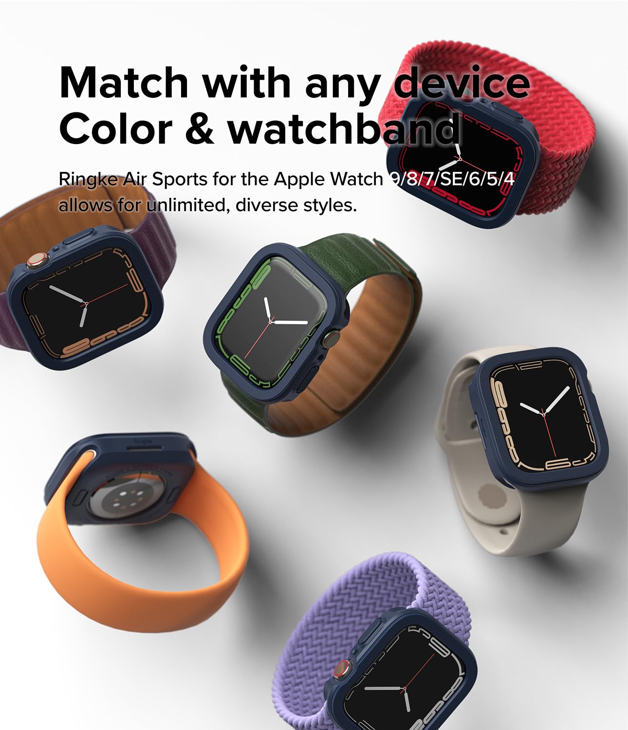 Ringke Air Sports cover Apple Watch 41mm 40mm Navy antiurto