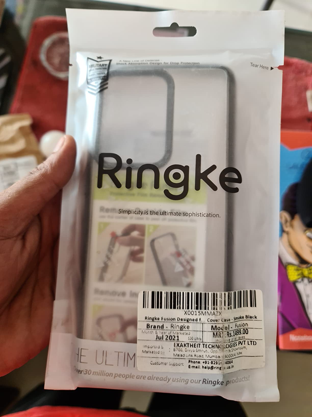 Ringke Fusion Galaxy S20 Ultra cover trasparente Clear antiurto