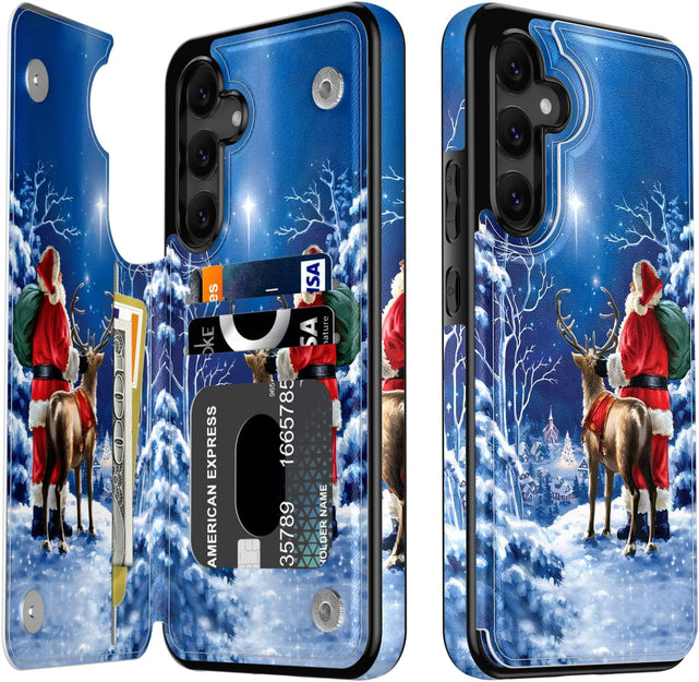 Redpepper Galaxy Cases cover Galaxy S25 pelle fiori porta carte