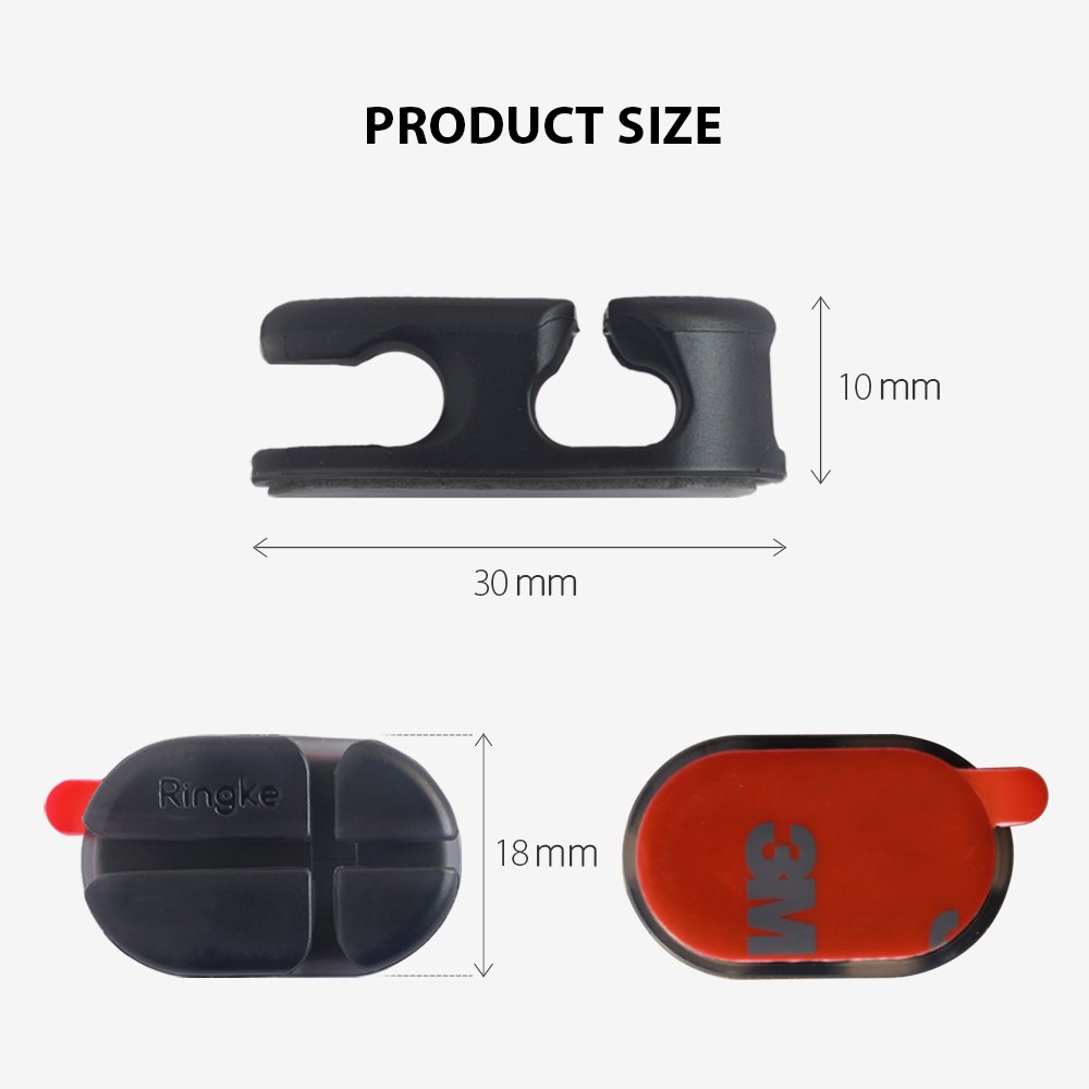 Ringke Cable Tie Organizer clip fermacavo adesivo 6 pezzi