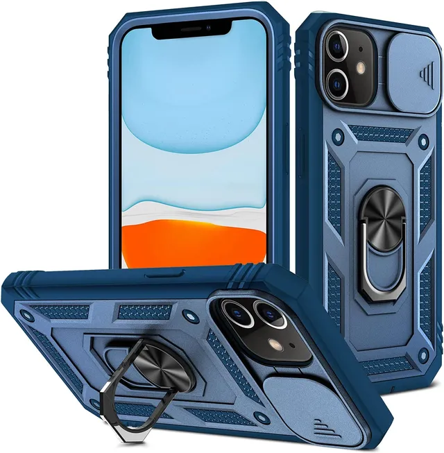 Redpepper Apple Cases iPhone 11 Cover con Copricamera e Anello