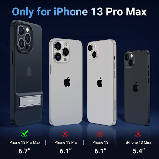 Redpepper Apple Cases iPhone 13 Pro Max cover con stand metallo