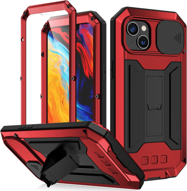 Redpepper iPhone 14 Pro Cover Alluminio con Cavalletto