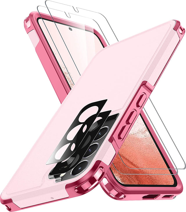 Redpepper Galaxy Cases Galaxy S22 Cover Nera con 2 Vetri