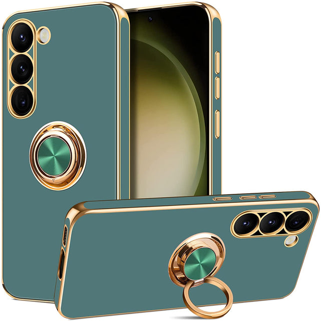 Redpepper Galaxy S23 Cover con Anello Nero Supporto Stand
