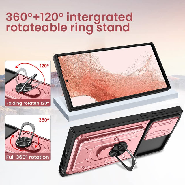Redpepper S22 Ultra cover anello stand portacarte copri camera
