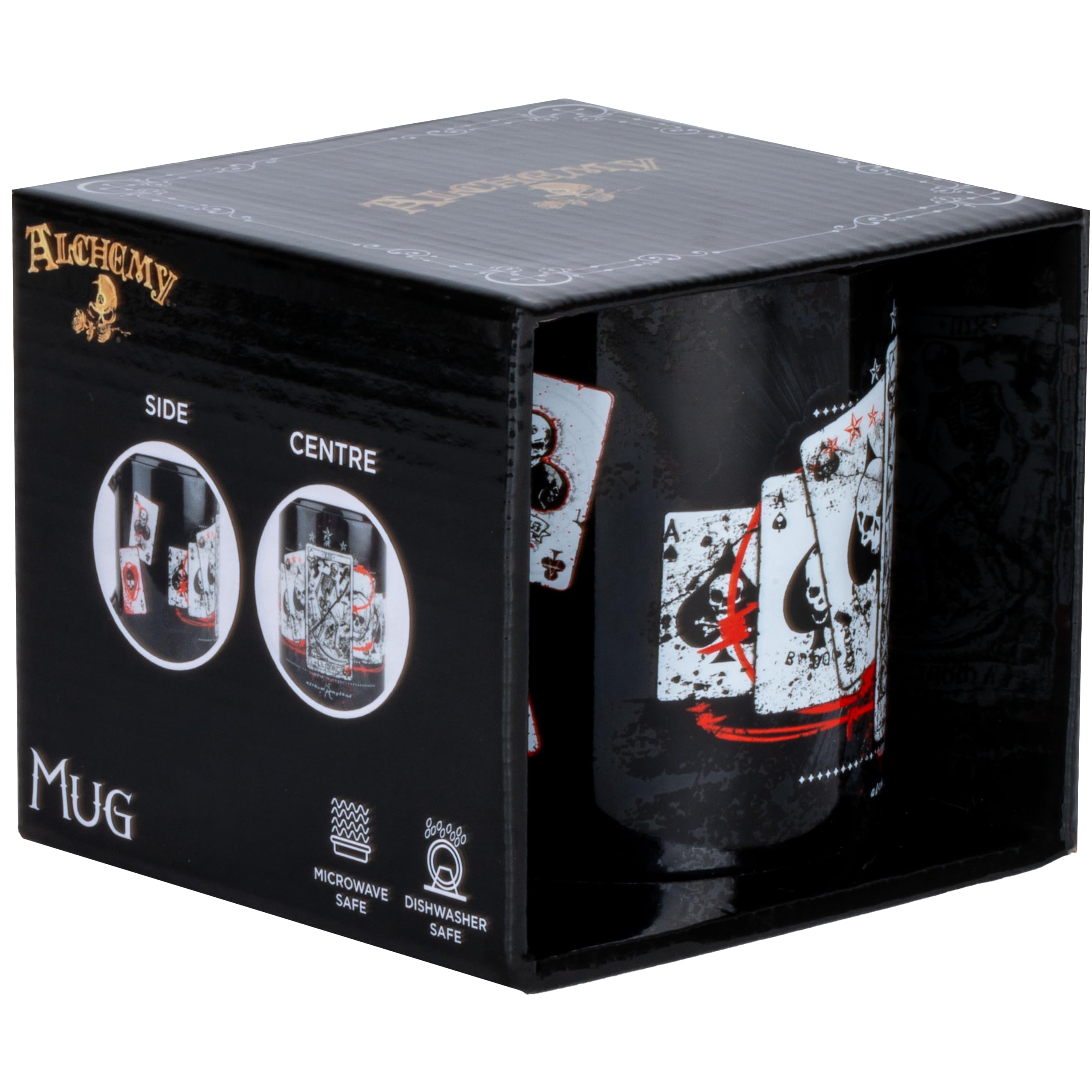 Konix Alchemy tazza ceramica 320 ml tarocchi nero rosso