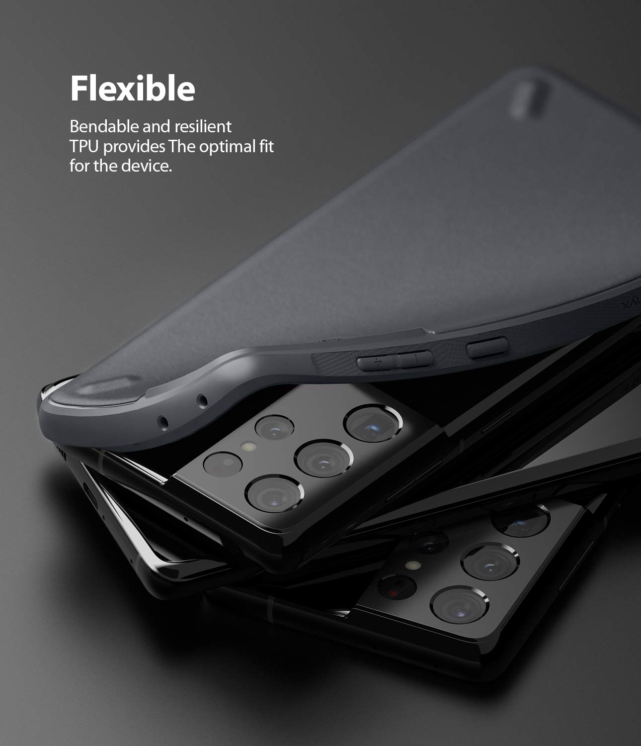 Ringke Onyx Galaxy S21 Ultra Custodia Grigia Dark Gray