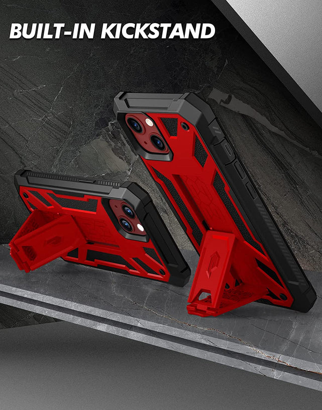 Redpepper Apple Cases iPhone 13 cover pelle con stand e vetro