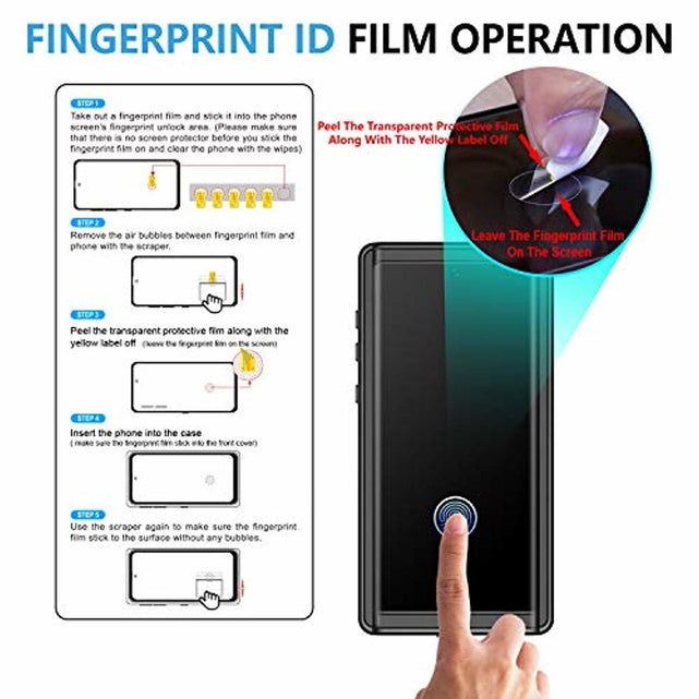 Redpepper Galaxy Note 10 Plus Cover Impermeabile IP68 Nera