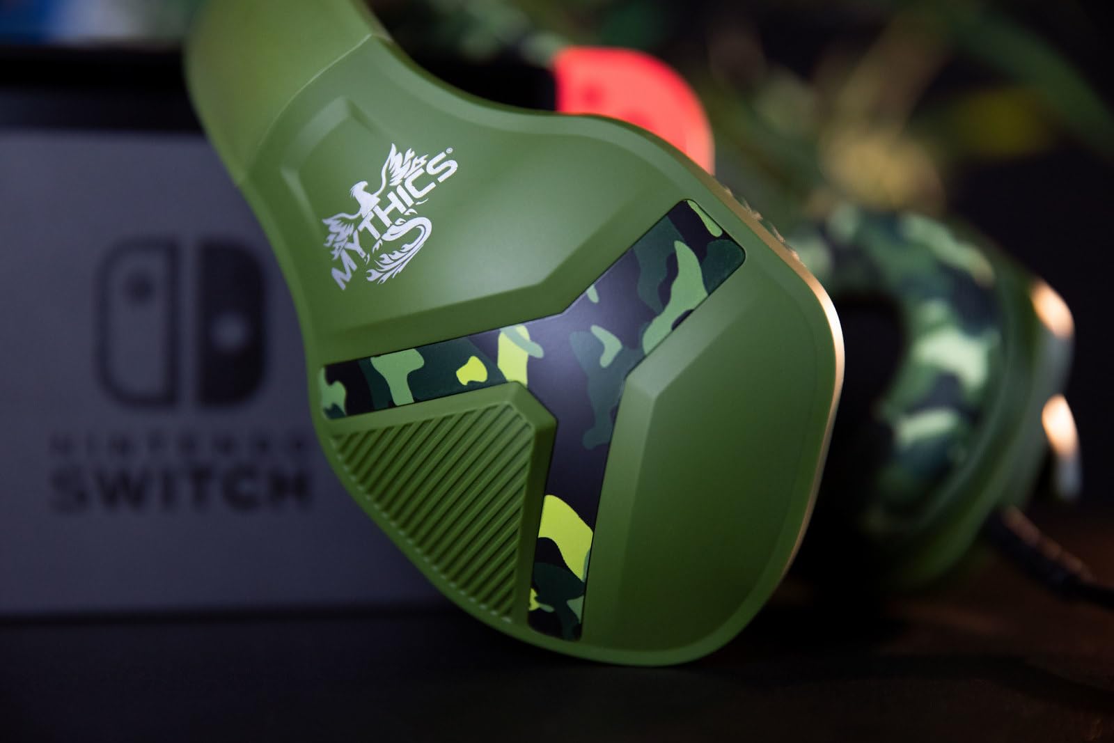 Konix Mythics Nemesis Cuffie Gaming Jack Mimetico Verde