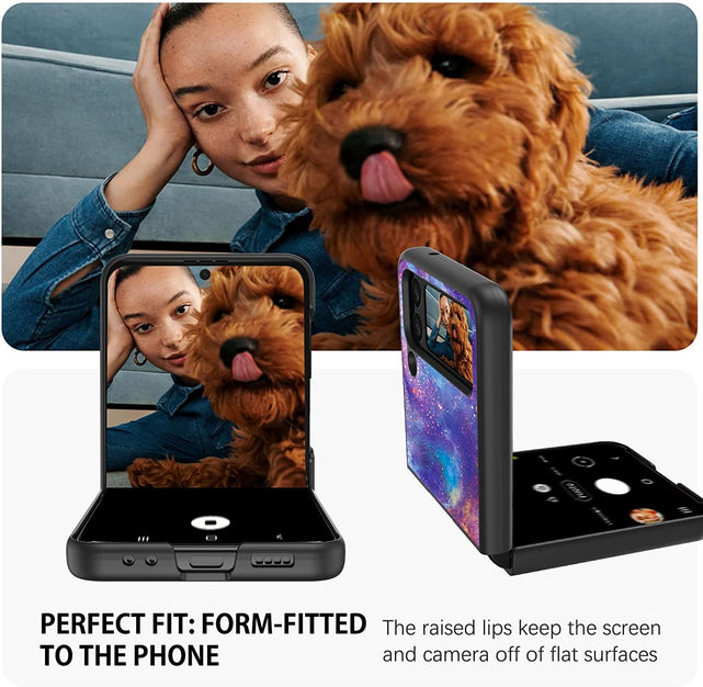 Redpepper Galaxy Z Flip 4 5G custodia viola nero fosforescente