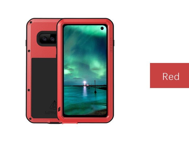 Redpepper Galaxy S10 Plus Cover Metallo Antiurto Kickstand