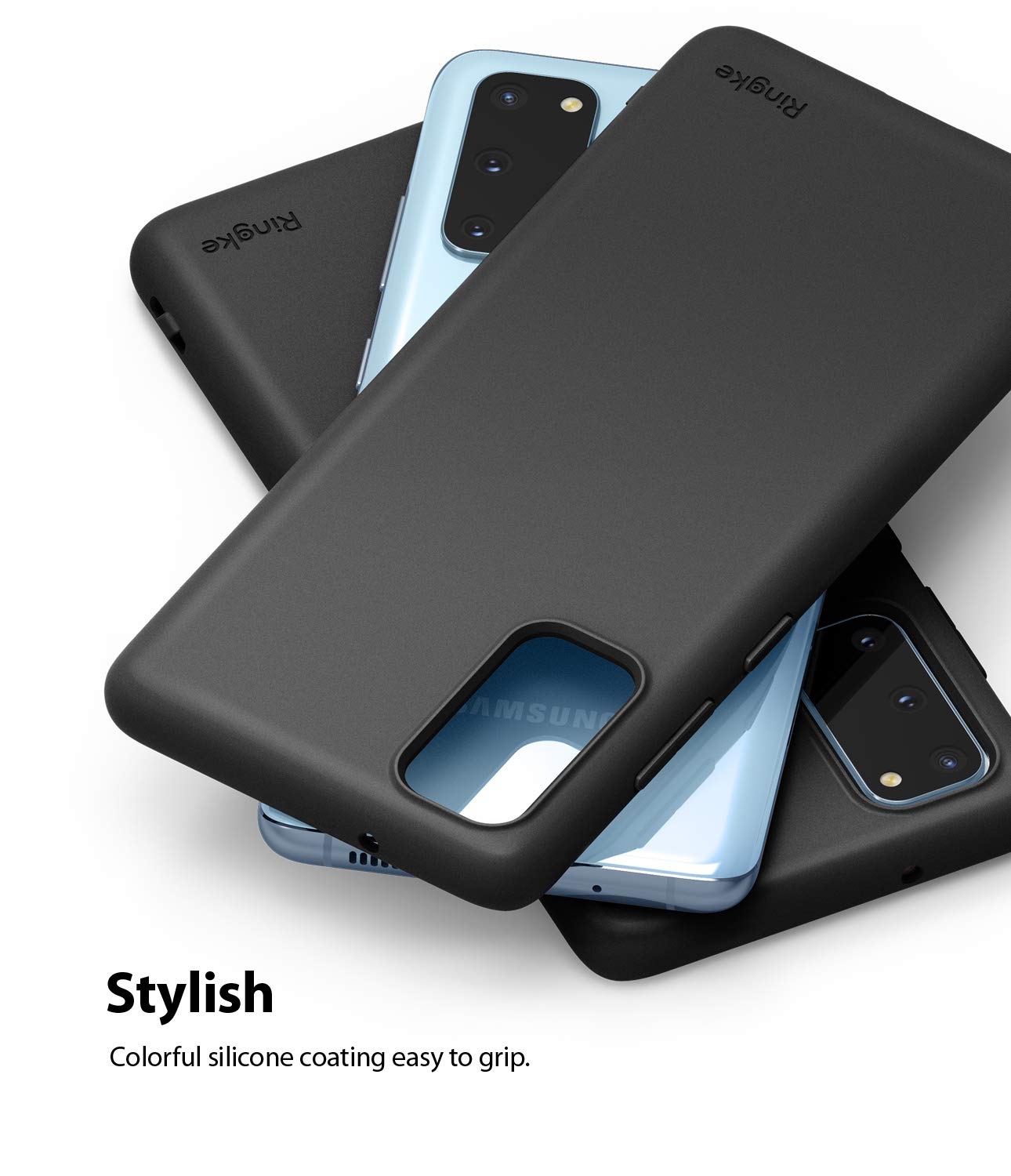 Ringke Air-S cover Galaxy S20 sottile black TPU antiurto