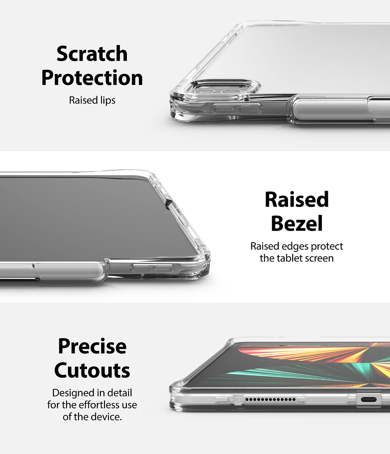 Ringke Fusion Plus iPad Pro 12.9 custodia trasparente Clear
