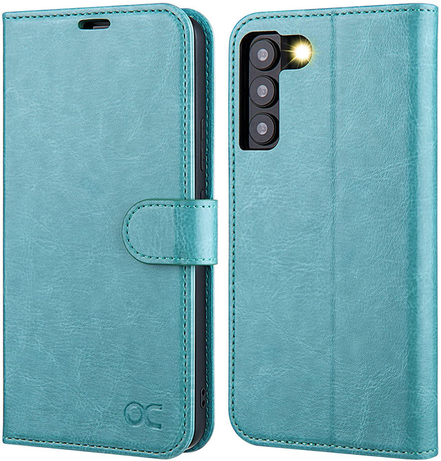 Redpepper Galaxy S22 cover pelle nera libro portafoglio stand
