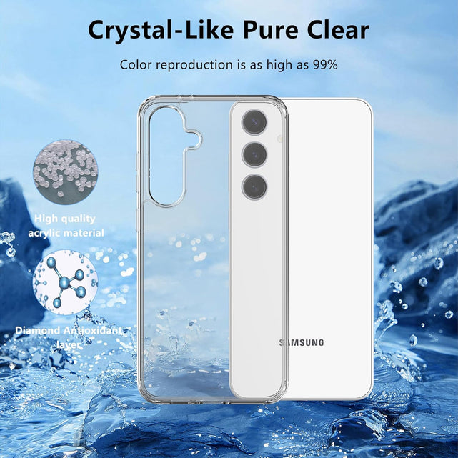 Redpepper Galaxy S25 cover trasparente antiurto ant ingiallimento