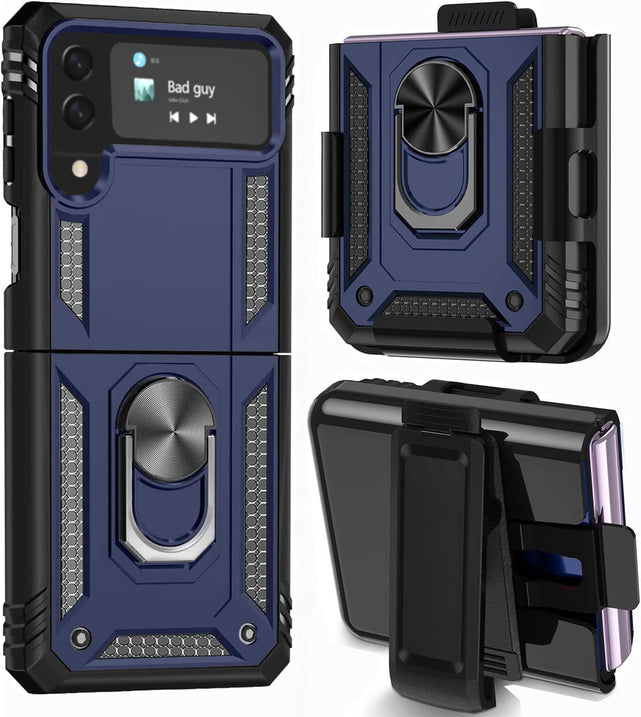 Redpepper Galaxy Z Flip 4 custodia kickstand viola antiurto
