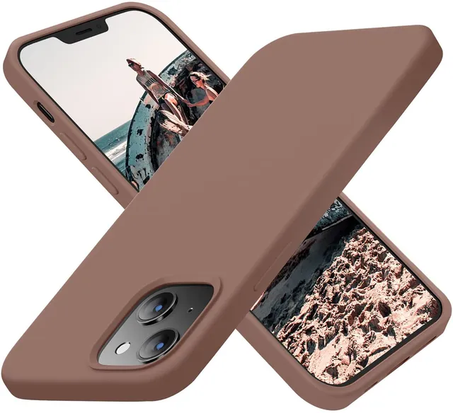 Redpepper iPhone 13 cover silicone sottile antiurto nera