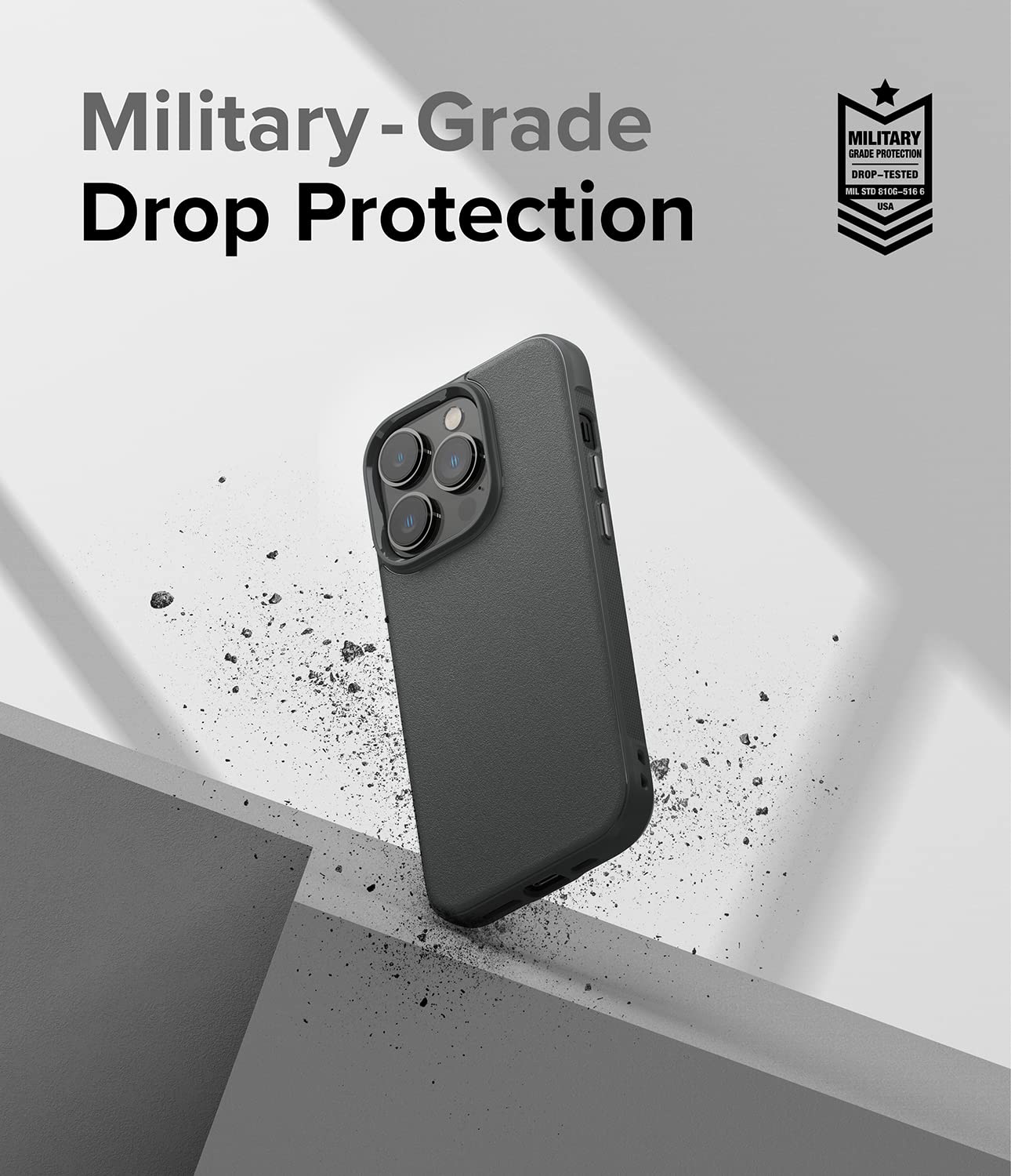 Ringke Onyx iPhone 14 Pro Max 6.7 cover Dark Gray antiscivolo