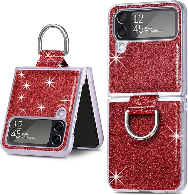 Redpepper Galaxy Z Flip 4 cover pelle oro glitter