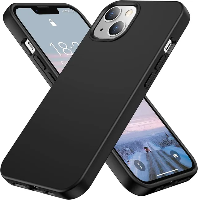 Redpepper iPhone 14 Pro Custodia Silicone Nero Antiurto