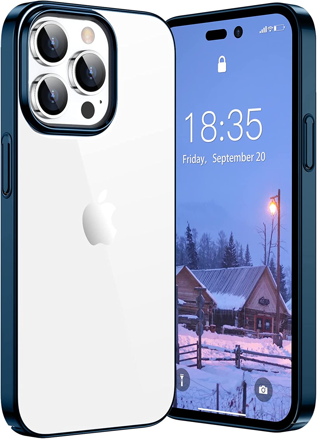 Redpepper iPhone 14 Pro Max Cover Trasparente Antiurto Sottile