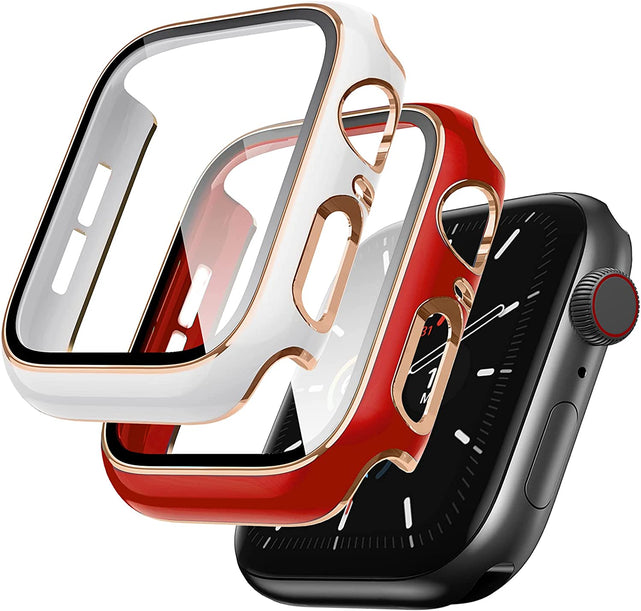 Redpepper Apple Watch Cases 40mm cover oro rosa vetro temperato
