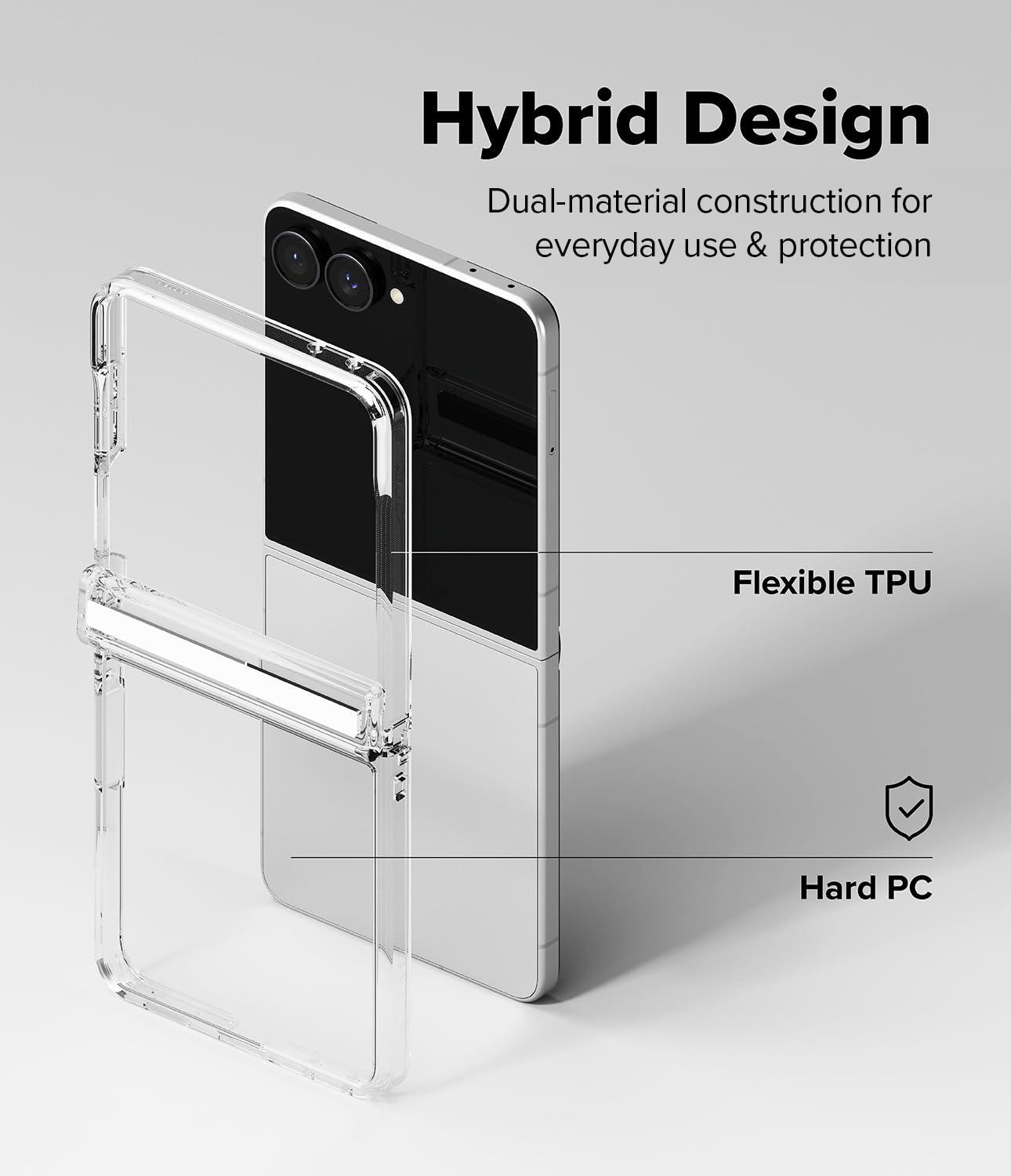 Ringke Fusion Flap cover Samsung Galaxy Z Flip 8 Clear trasparente