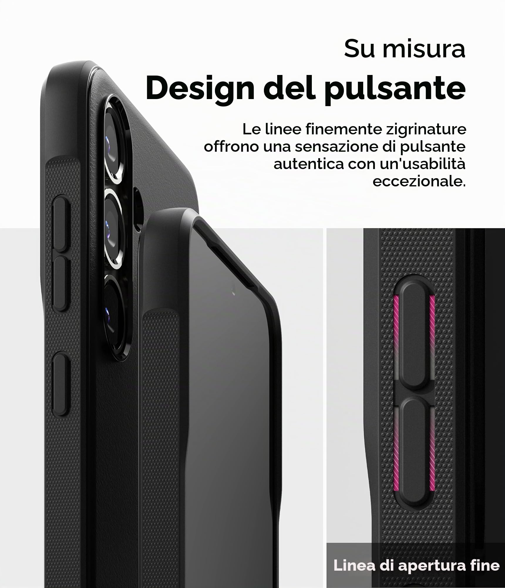Ringke Onyx Galaxy S25 cover TPU nera anti-impronta