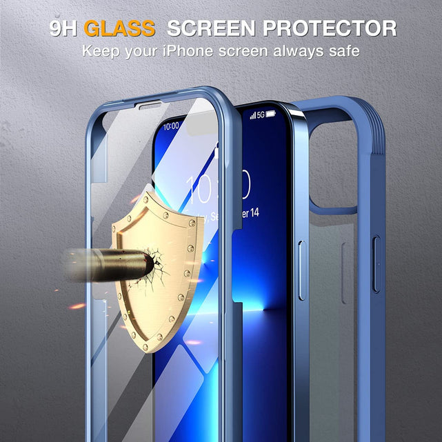 Redpepper Apple Cases 13 Pro Max Cover Trasparente Full-Body 360