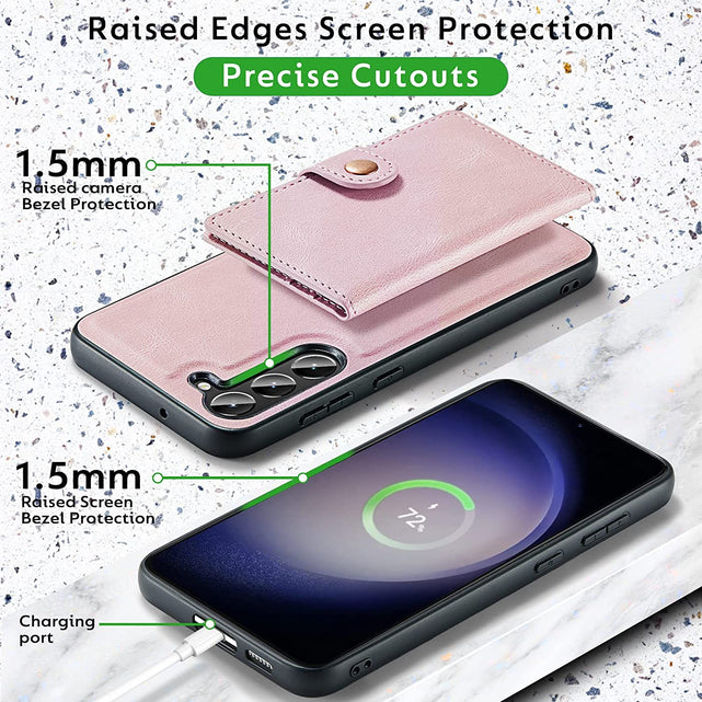 Redpepper Galaxy S23 Plus custodia portafoglio rimovibile 4 carte