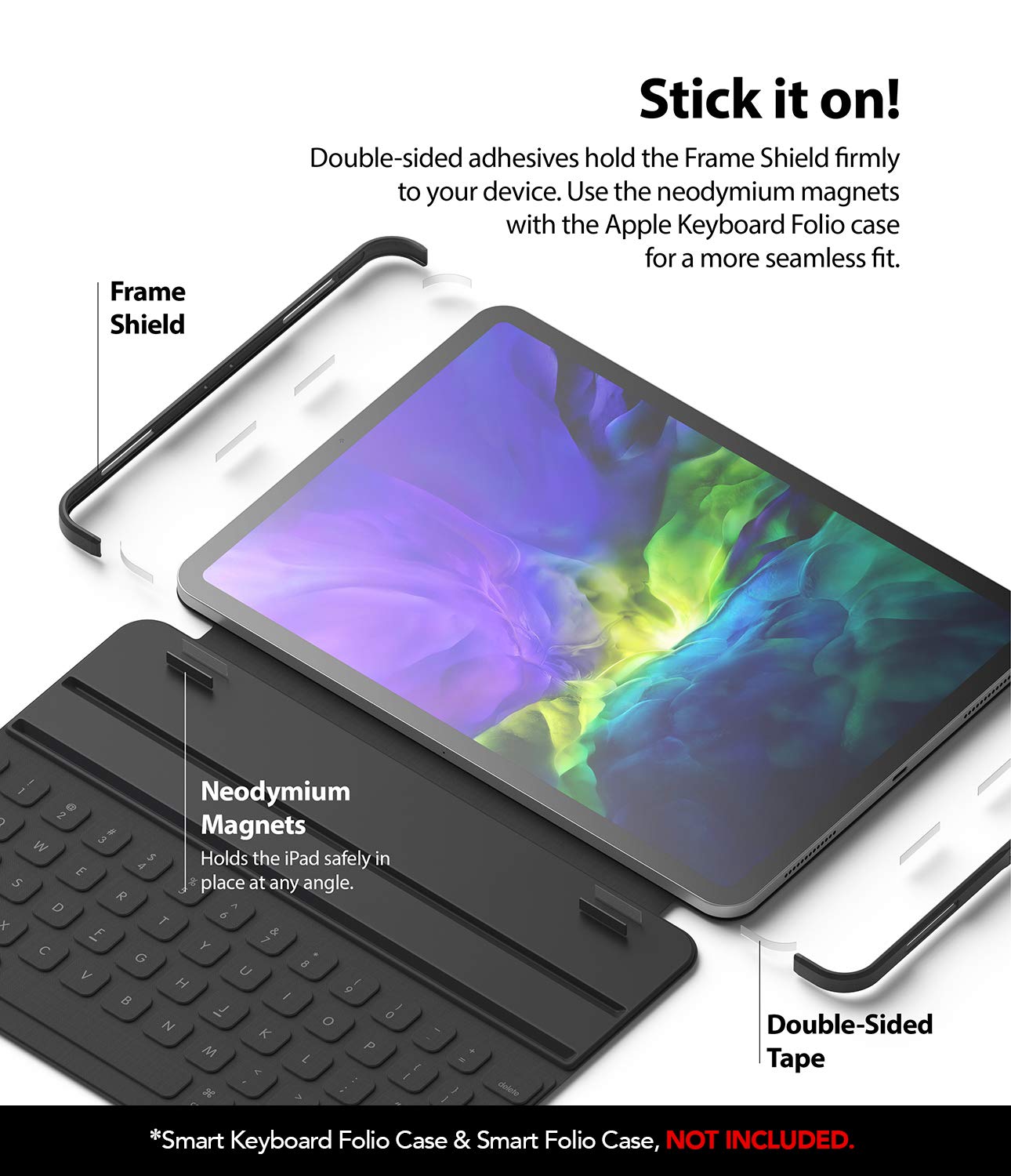 Ringke Full Frame Styling cornice iPad Pro 11 nero opaco