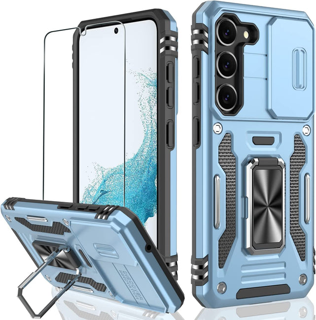 Redpepper Galaxy Cases Galaxy S23 Plus custodia anello blu antiurto
