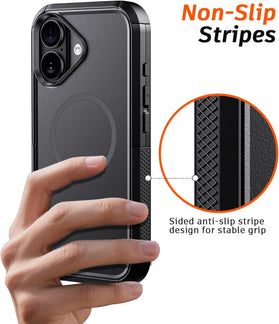 Redpepper iPhone 17 Cover Antiurto Militare Angoli Rinforzati Nero