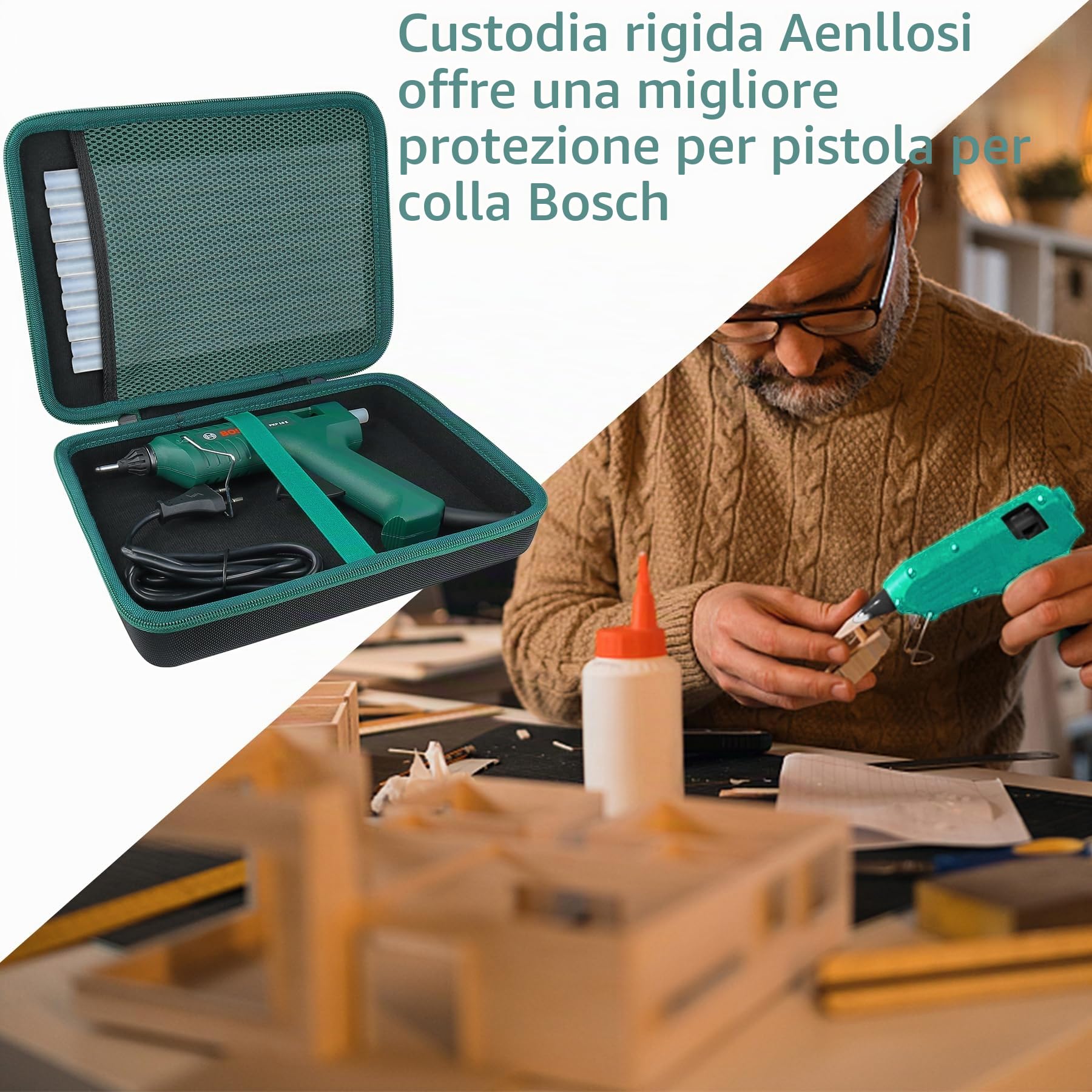 Aenllosi Tool Case PKP 18-E custodia rigida Bosch 28,5 cm EVA
