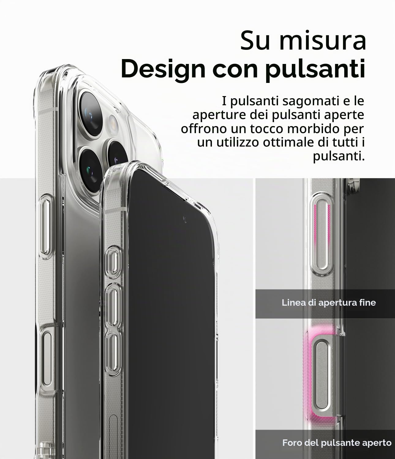 Ringke Fusion Cover iPhone 16 Pro Max Trasparente Clear Antishock