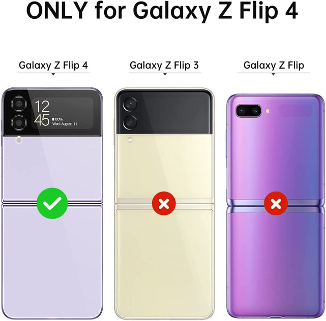 Redpepper Galaxy Z Flip 4 cover trasparente viola slim 5G
