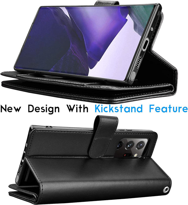 Redpepper Galaxy Note 20 Ultra custodia portafoglio nero 11 carte