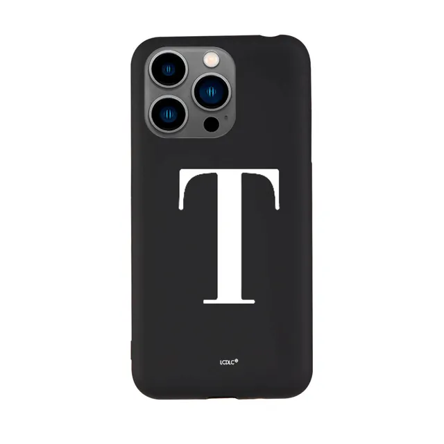 La Casa de las Carcasas Personalizzate iPhone 15 Pro custodia nero iniziale