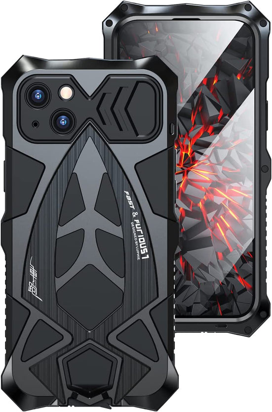 Redpepper iPhone 14 Cover Bumper Metallo Antiurto con Vetro