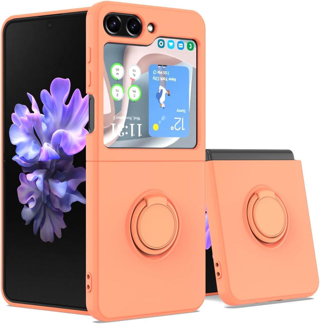 Redpepper Galaxy Z Flip 5 cover gialla morbida con stand