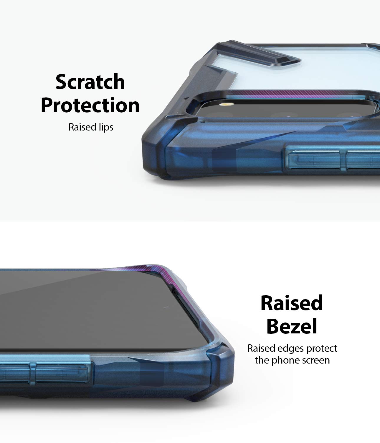 Ringke Fusion-X Galaxy S20 Cover Trasparente Space Blue