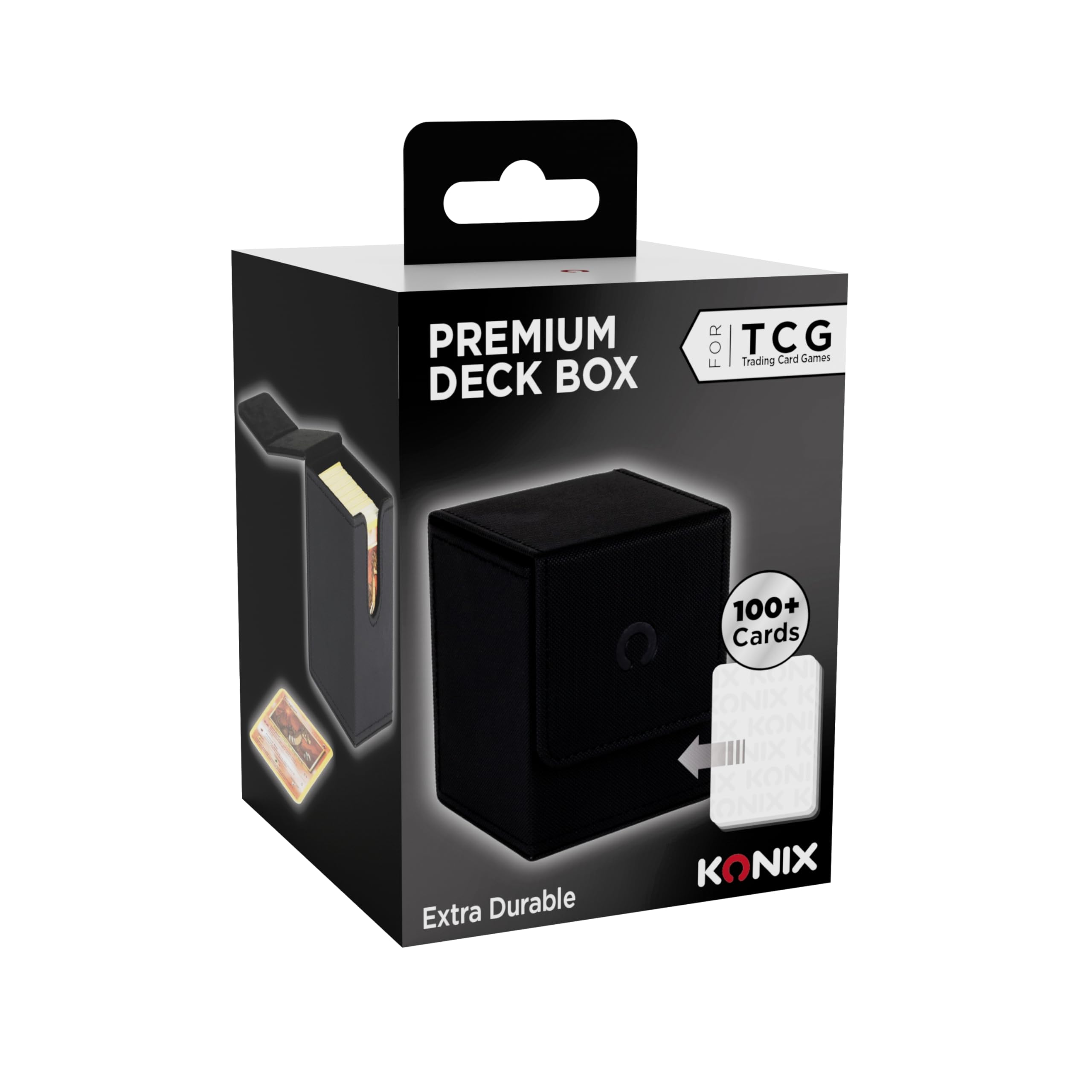 Konix Deckbox Premium 63x88 mm Nero per Carte TCG Magic