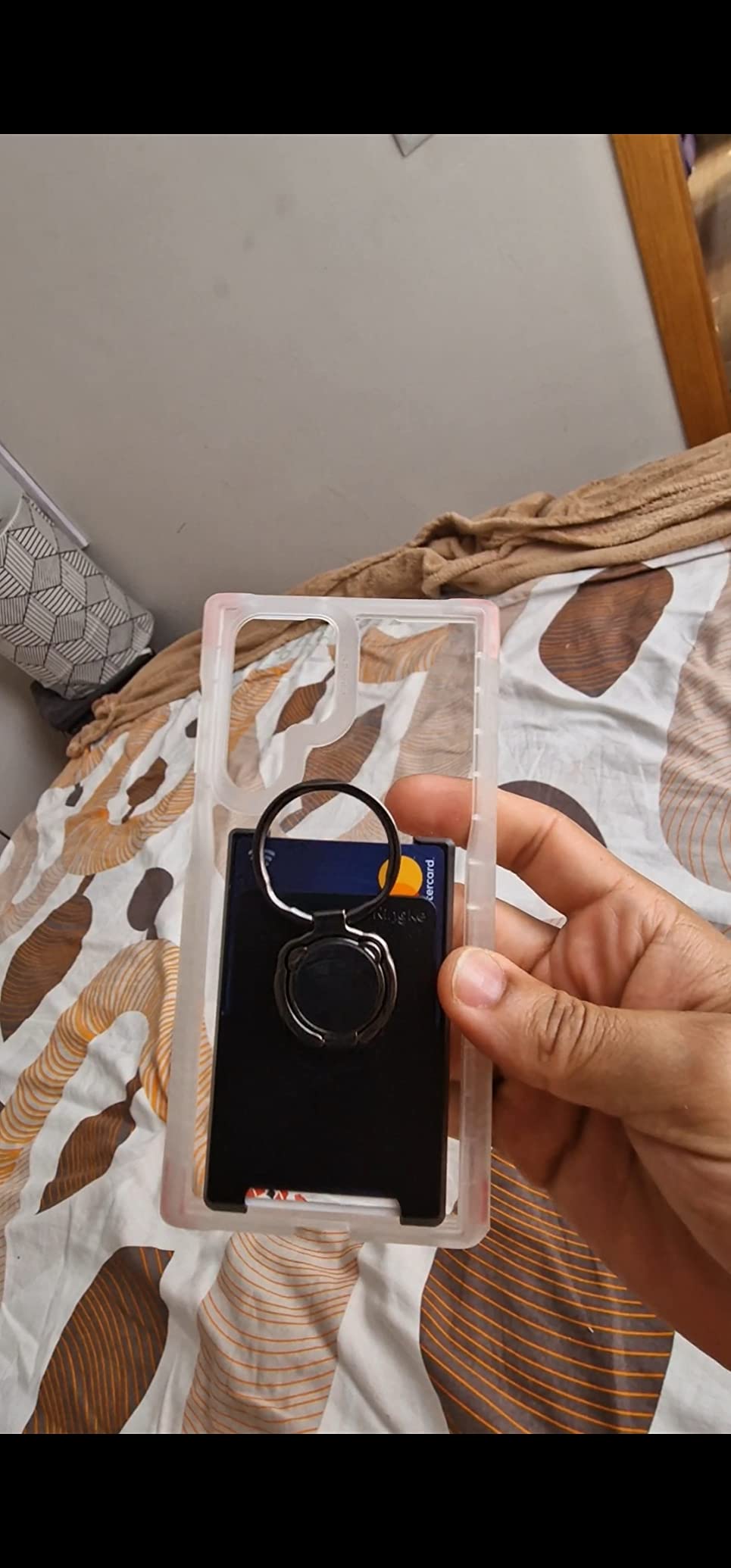 Ringke Slot Card Holder Porta Carte Grigio 1 Pezzo PC 3 Carte
