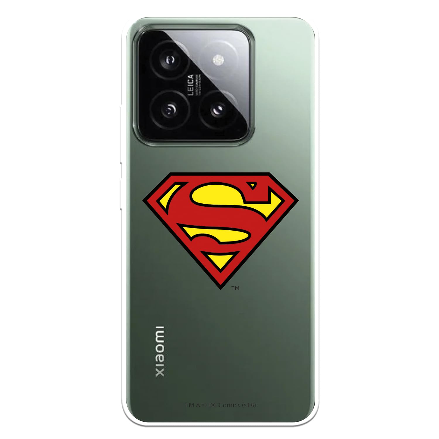 La Casa cover Xiaomi 14 DC Comics Logo silicone trasparente