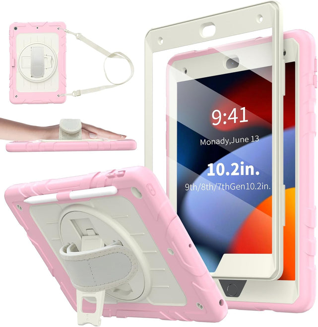 Redpepper iPad 10.2 Custodia nera con stand antiurto